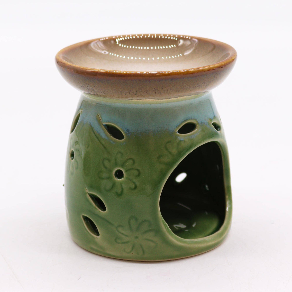 Classic Oil Burner Moss Green SW Coast Refills
