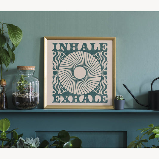 Inhale Exhale Art Print 12” x 12”