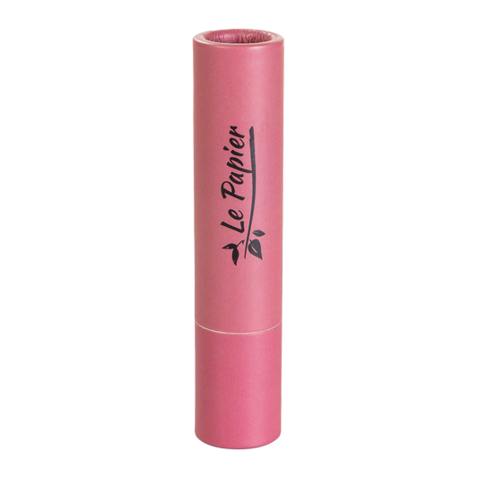 Plastic Free Glossy Lipstick in Paper Tube - Rosy Brown 08