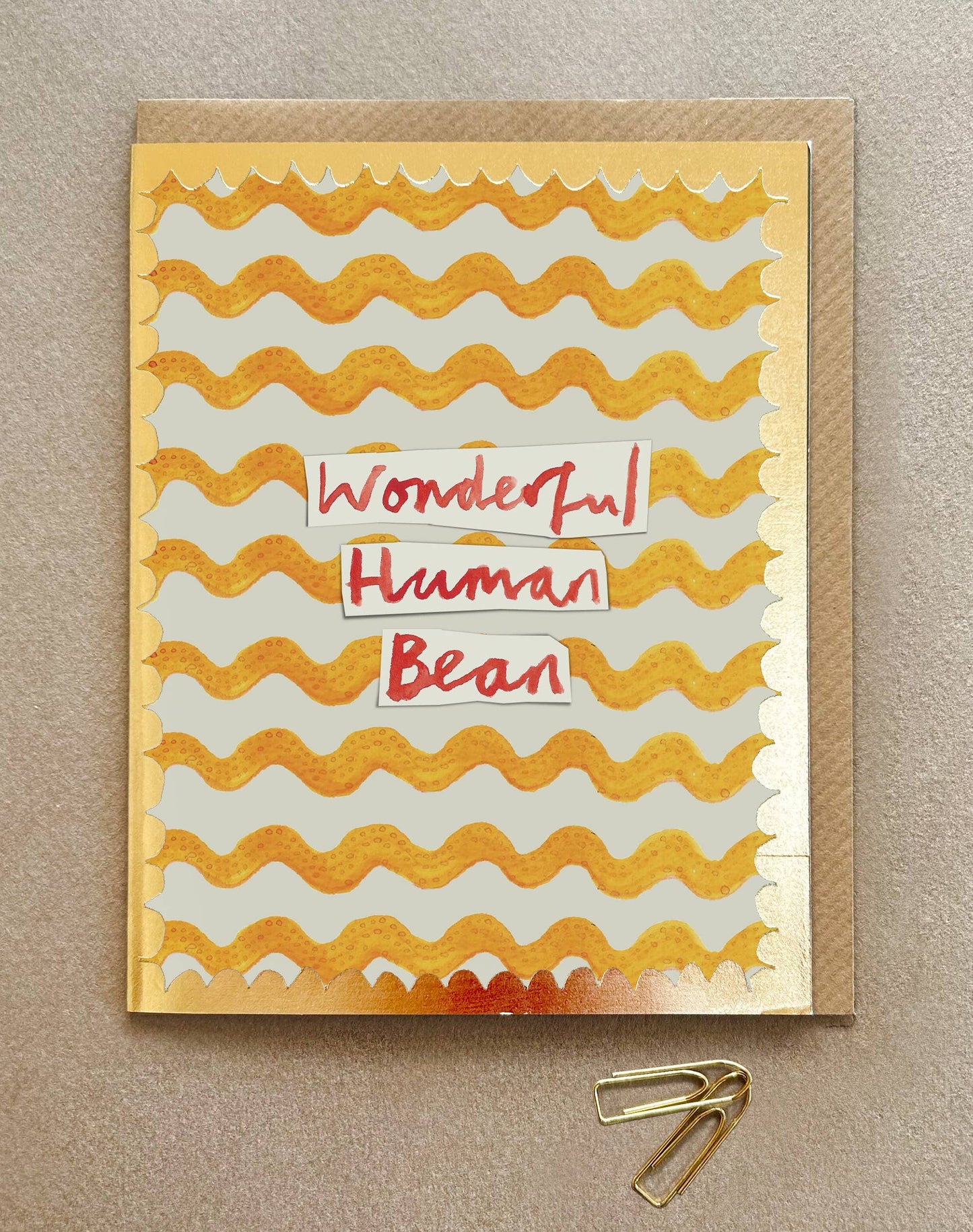 Wonderful Human Bean Greetings card