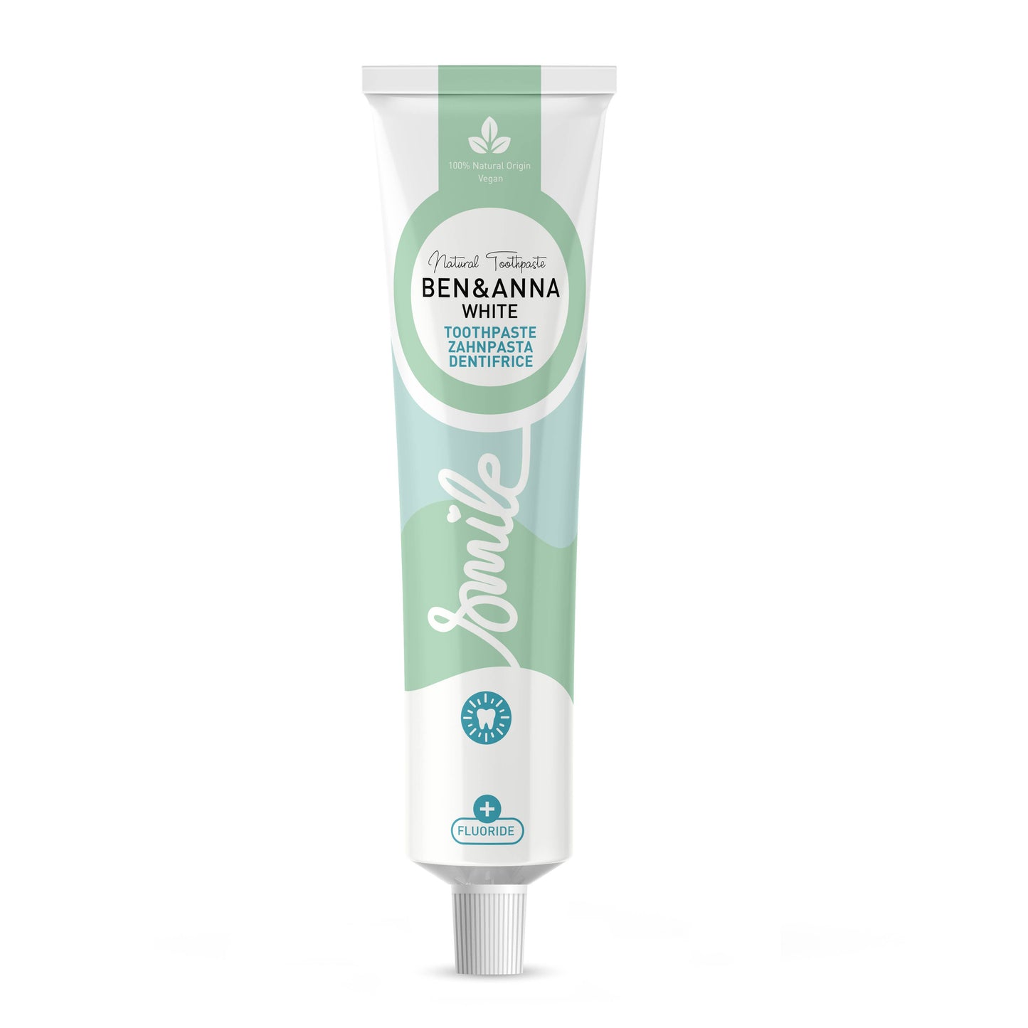 Ben & Anna Toothpaste Tube - White with Fluoride