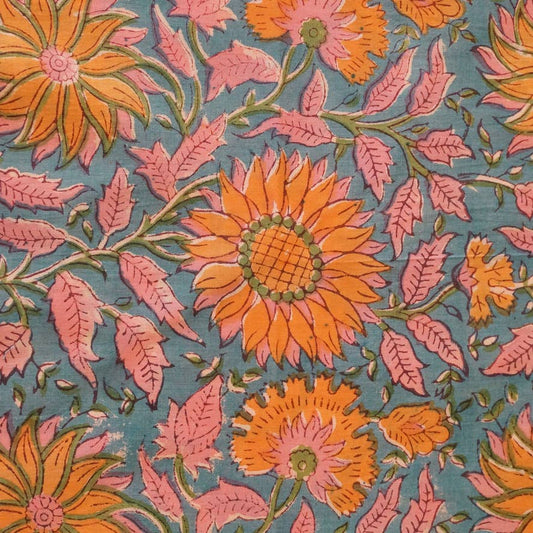 Floral Printed Cotton Tote Bag