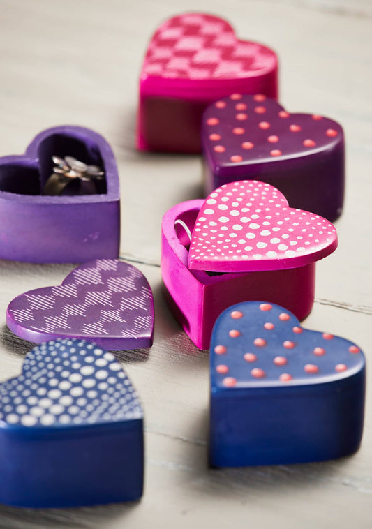Heart Shaped Soapstone Keepsake Box
