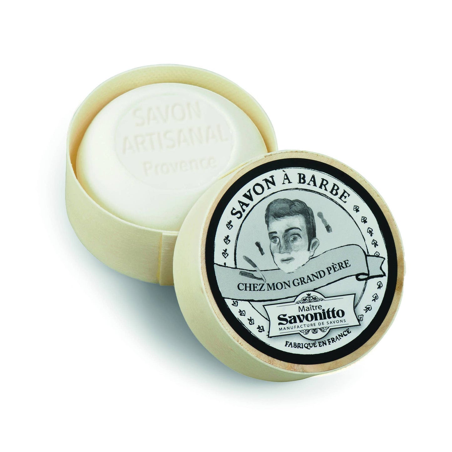 Shaving Soap in Wooden Box