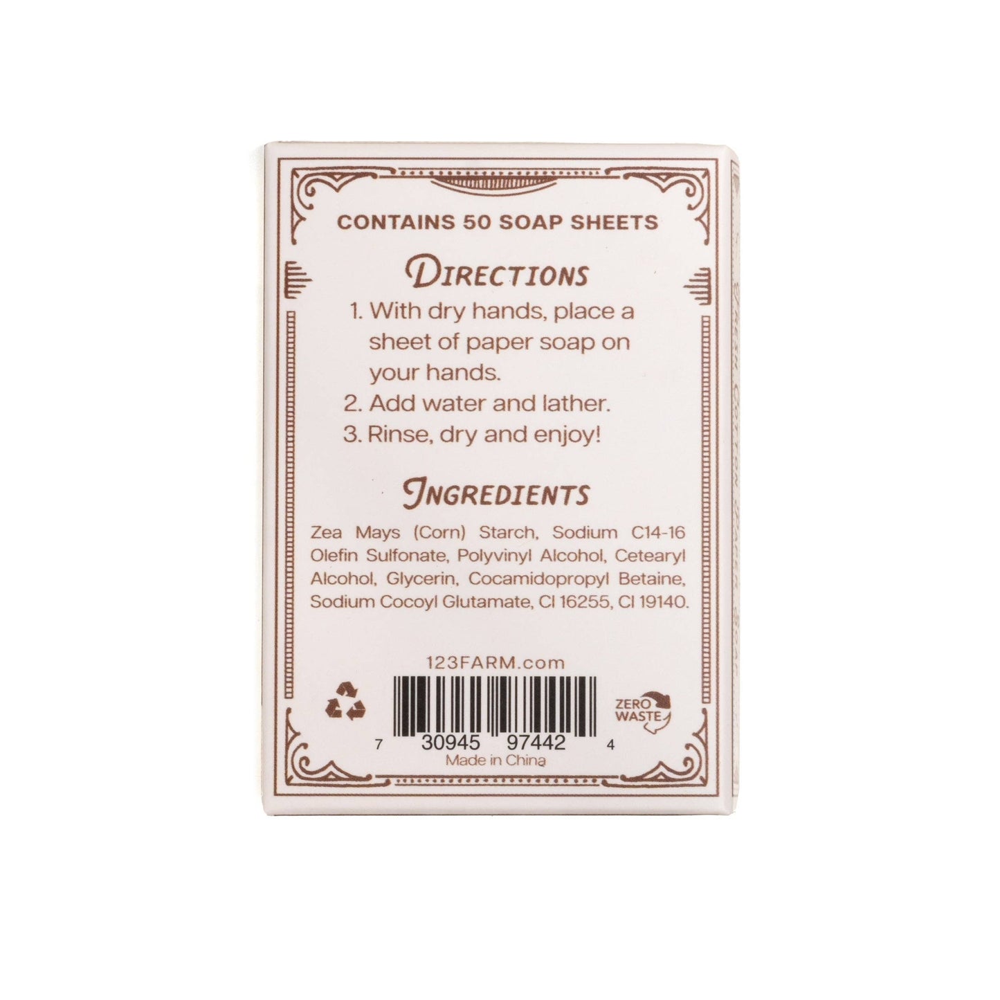 Flower Market Fresh Cotton Paper Soap - Travel Edition
