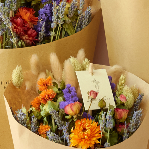 Dried Flower Bouquet - Orange