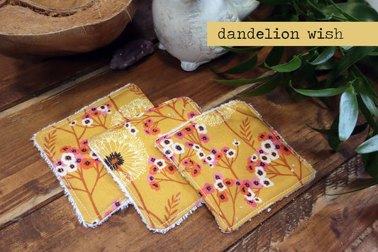 Handmade Cotton Scrubbies - Reusable Face Wipes