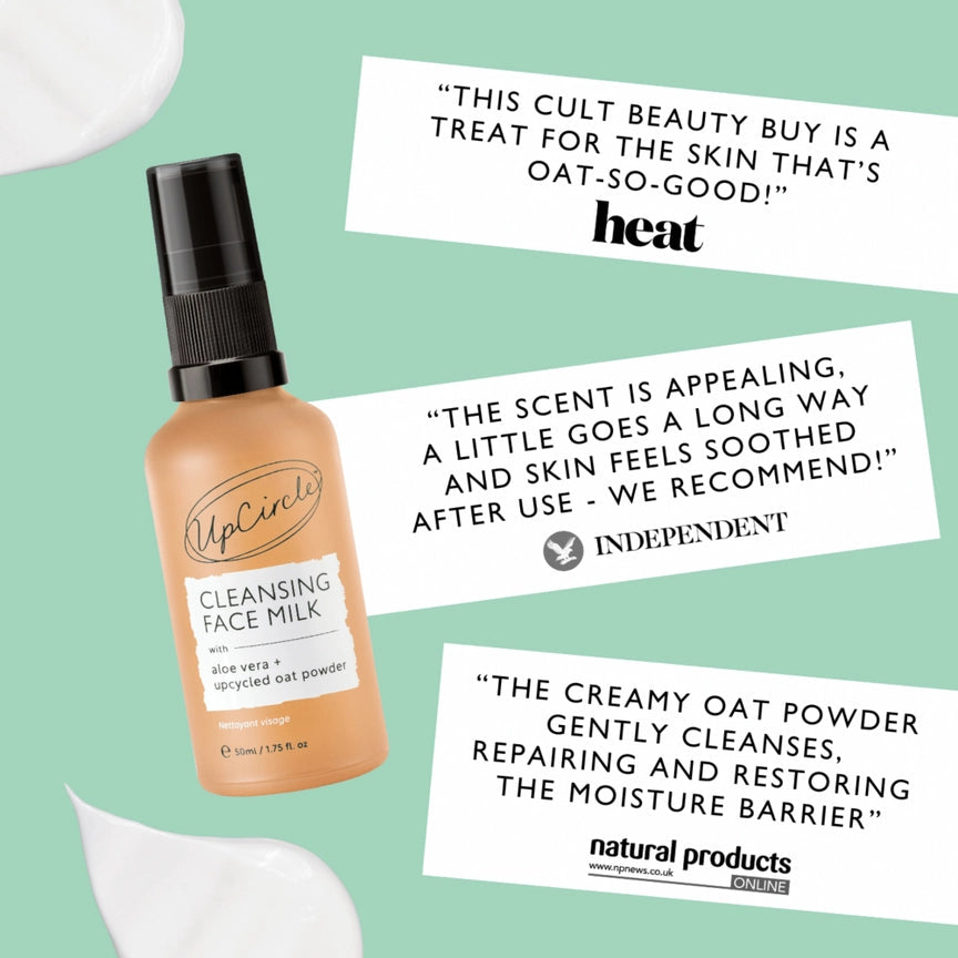 UpCircle Cleansing Face Milk with Aloe Vera + Oat 120ml