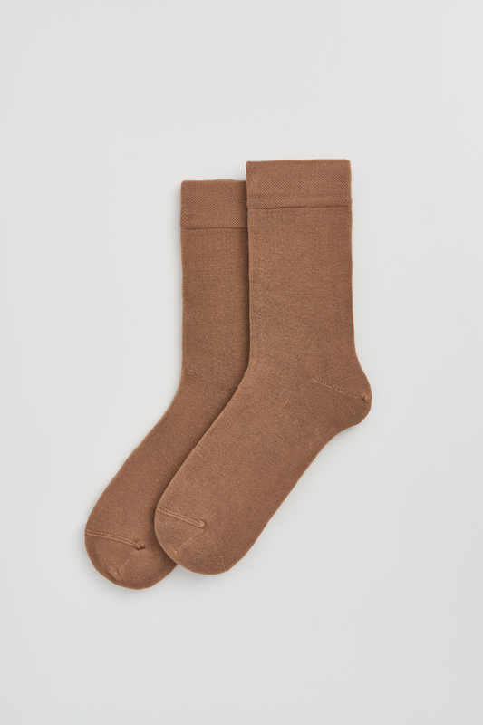 Pairs Biscuit Beige Bamboo Socks
