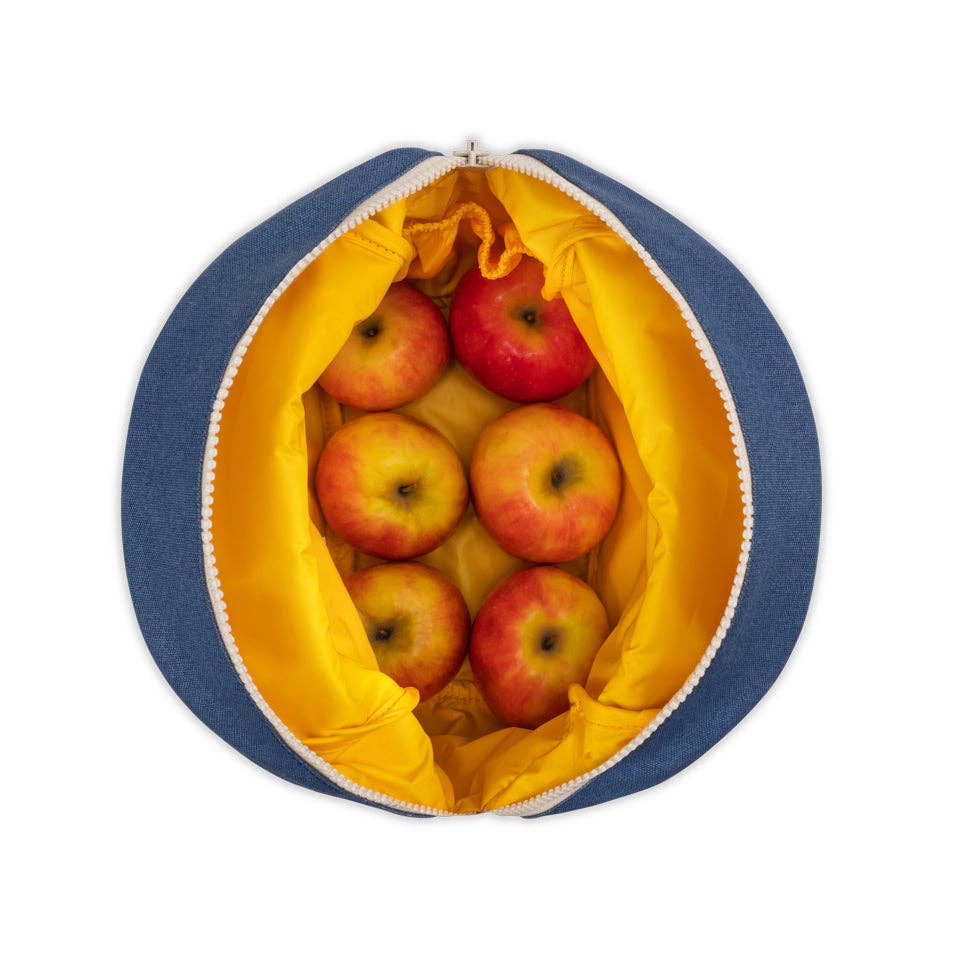 Fluf Zipper Lunch Bag Two Tone Citrus Sky