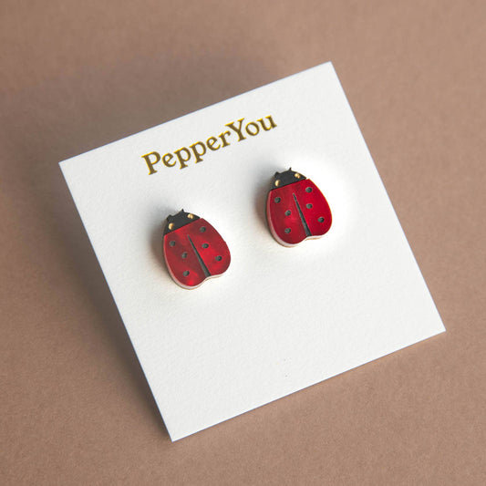 Ladybird Stud Earrings
