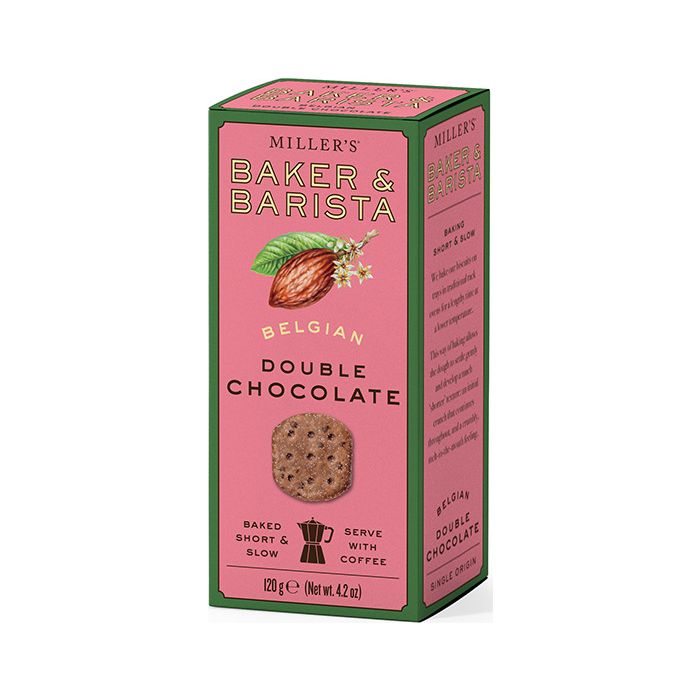 Miller's Baker & Barista - Finest Belgian Double Chocolate Biscuits for Tea