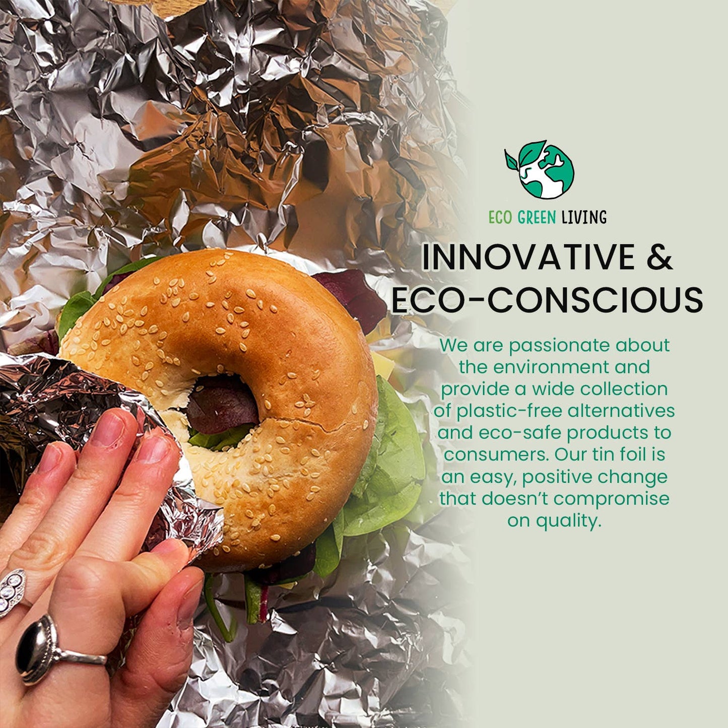 100% Recycled Aluminium Foil - 30cm x 10m