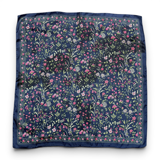 Floralia Silk Touch Neckerchief Bandana Scarf