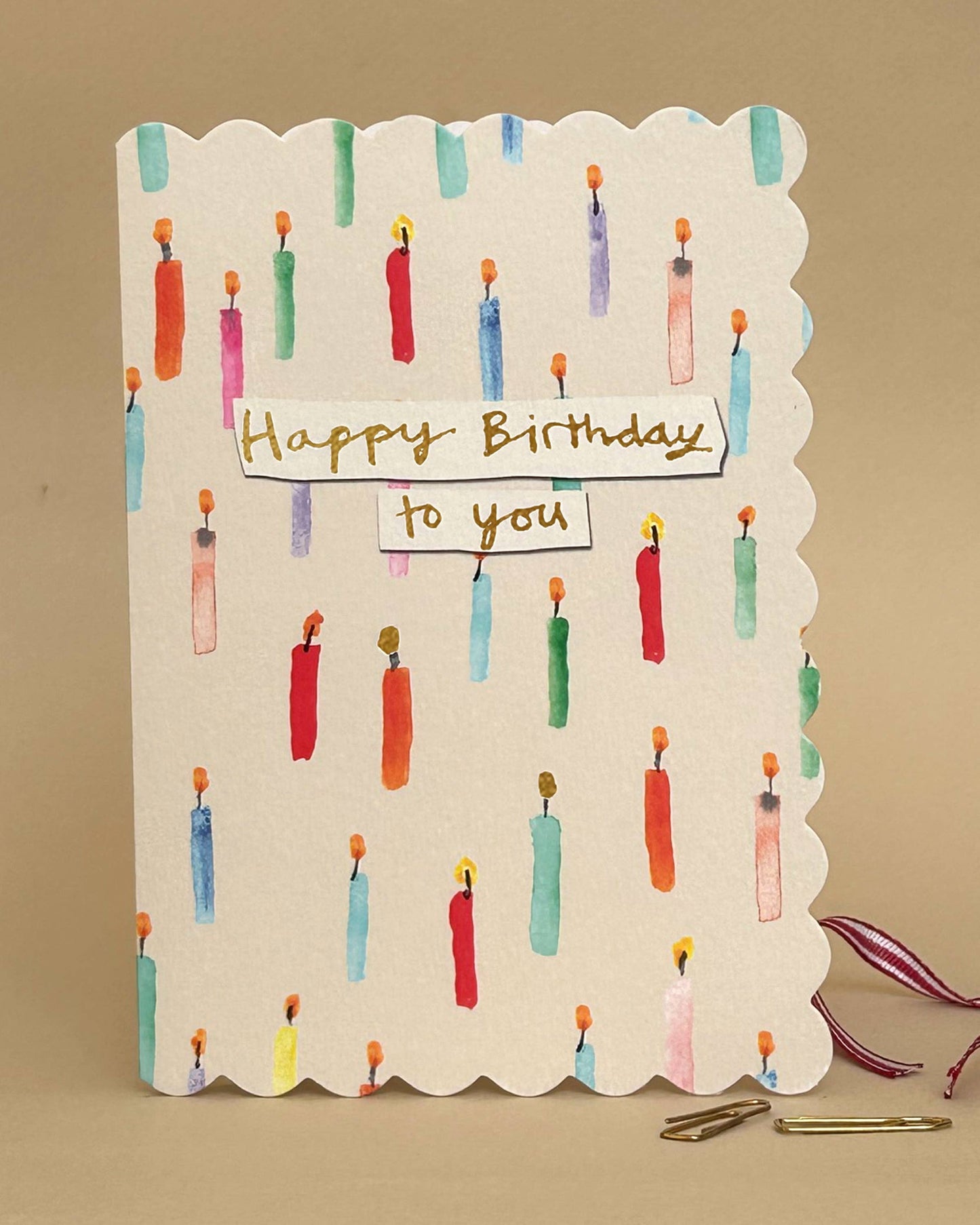 Happy Birthday To You Candles Greetings Card