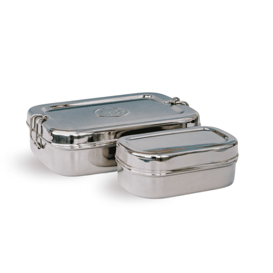 Elephant Box Stainless Steel Jumbo 2-in-1 Lunch Box 1200ml / 350ml
