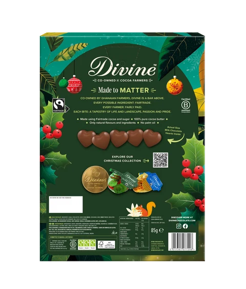 Divine Chocolate Fairtrade Milk Chocolate Advent Calendar