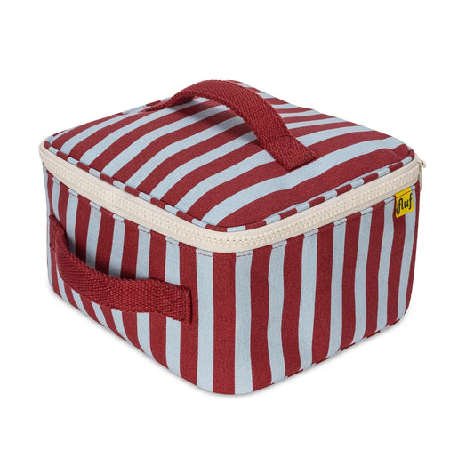 Fluf Square Lunch Cube - Awning Stripe Chili Pepper
