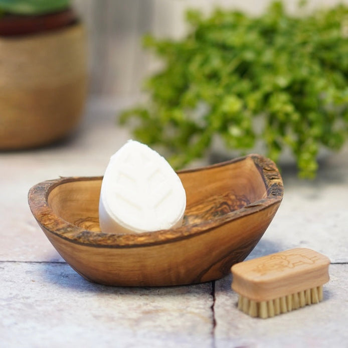 Large Natural Olive Wood Soap Dish