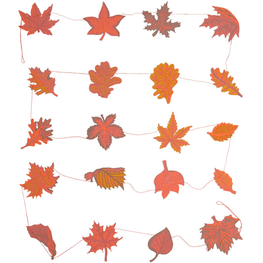 Autumn Leaves Sewn Garland