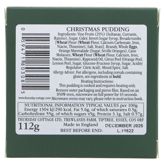 Thursday Cottage Christmas Pudding Mini Boxed - 112g