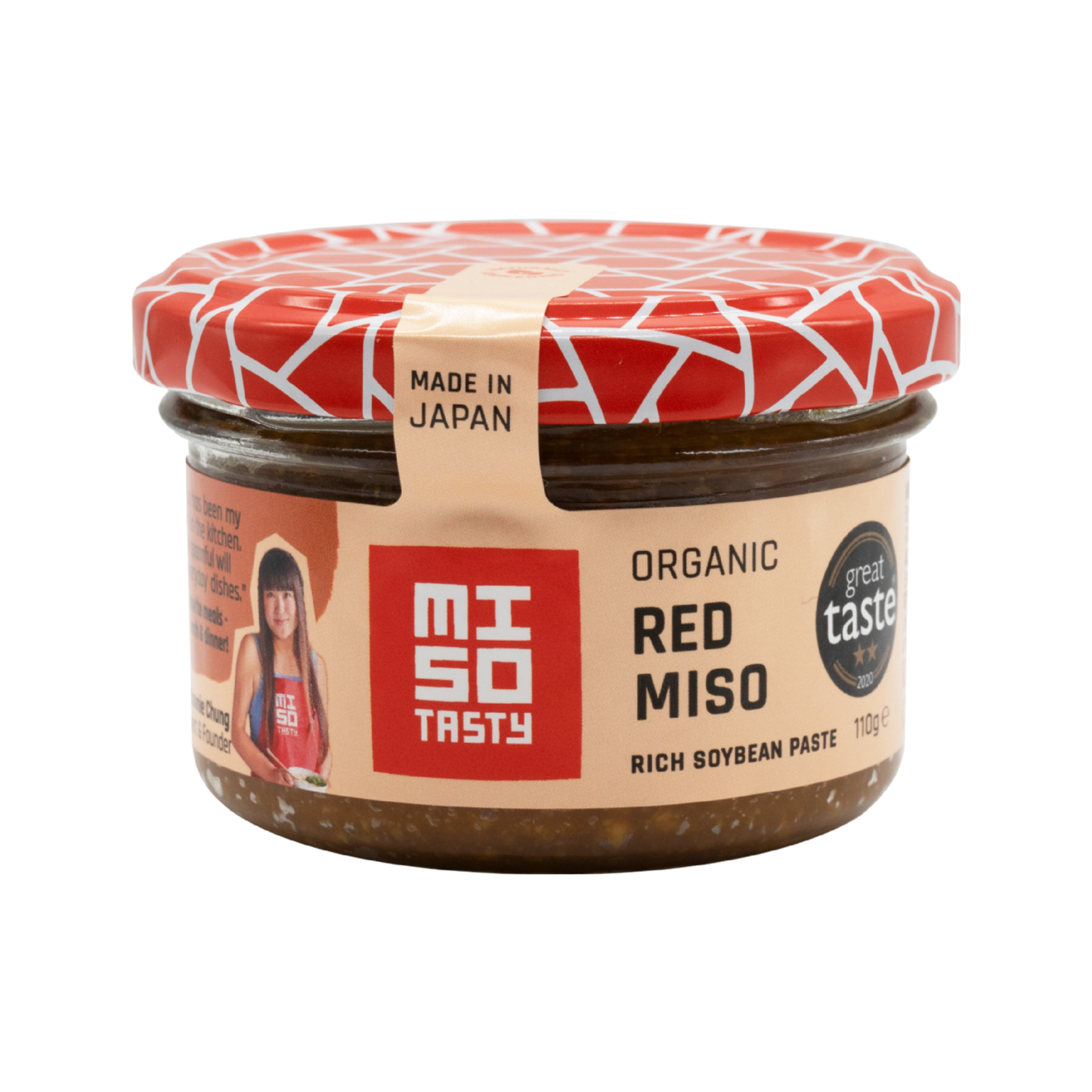 Miso Tasty Organic Red Miso Rich Soybean Paste 110g