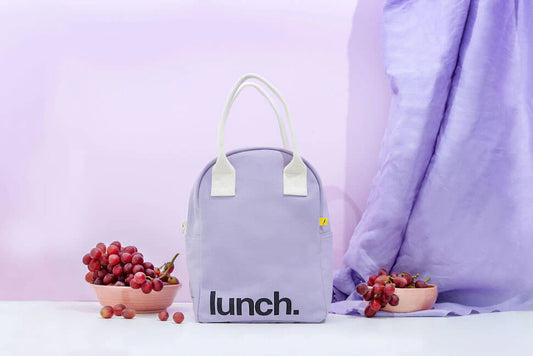 Fluf Zipper Lunch Bag Lavender