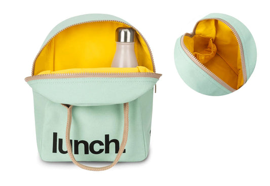 Fluf Zipper Lunch Bag Mint