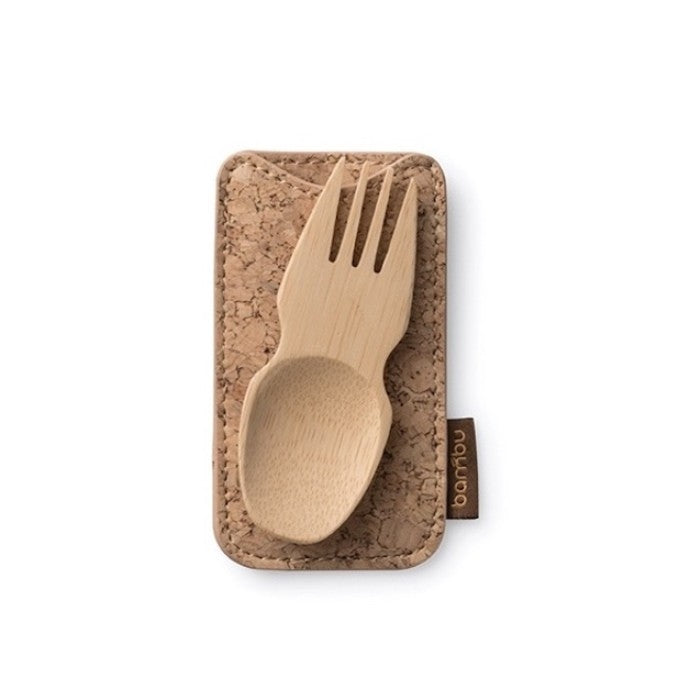 Bamboo Spork & Cork Travel Set