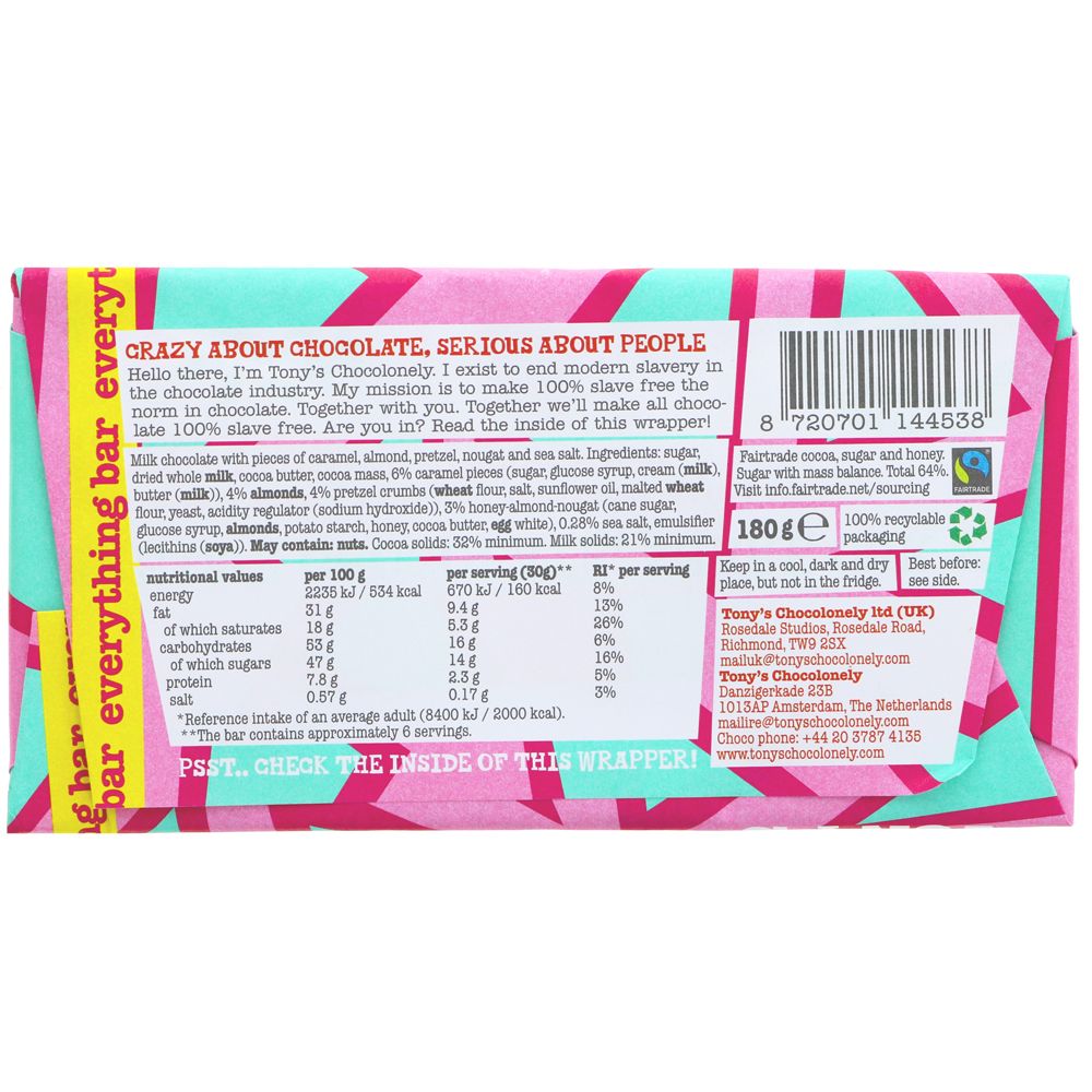 Tony's Chocolonely Milk Chocolate Crispy Wafer