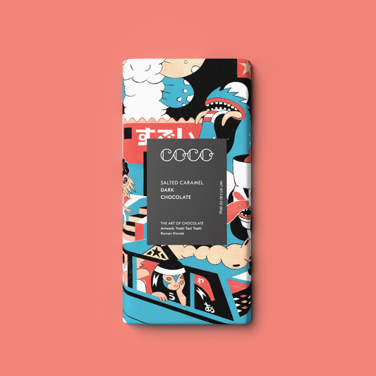 COCO Salted Caramel Dark Chocolate Bar