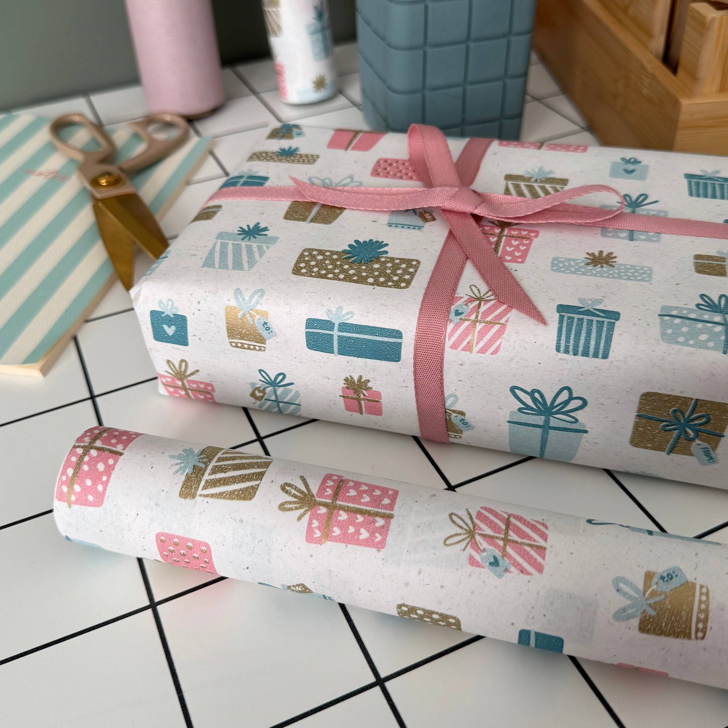 Luscious Pink 9mm Biodegradable Ribbon 5m Reel