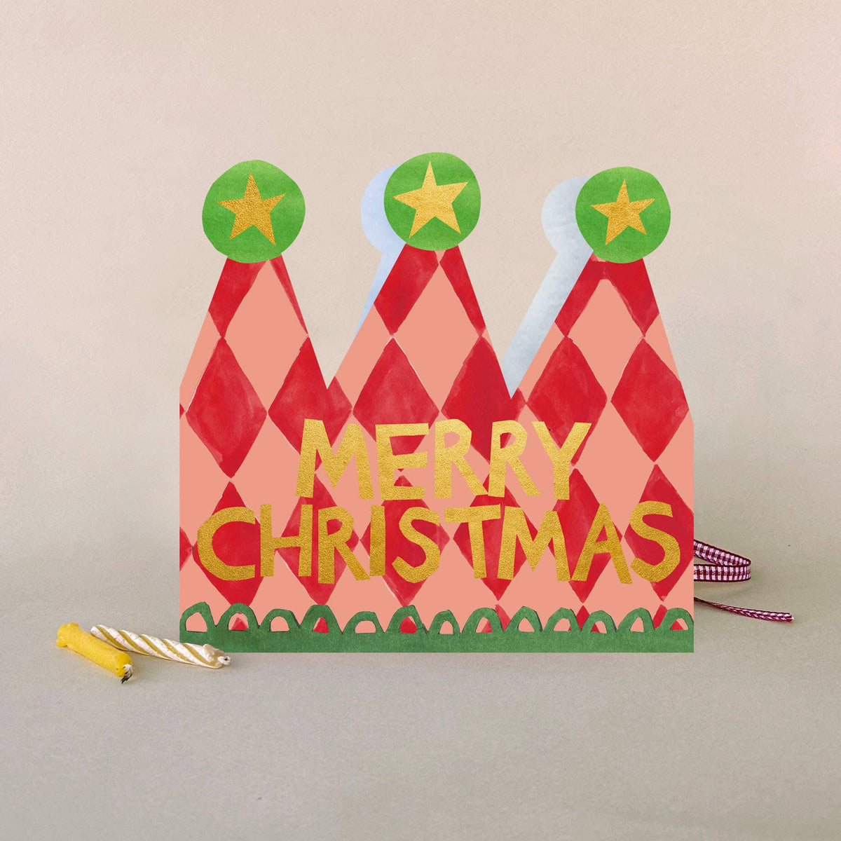 'Merry Christmas' Crown Christmas Card