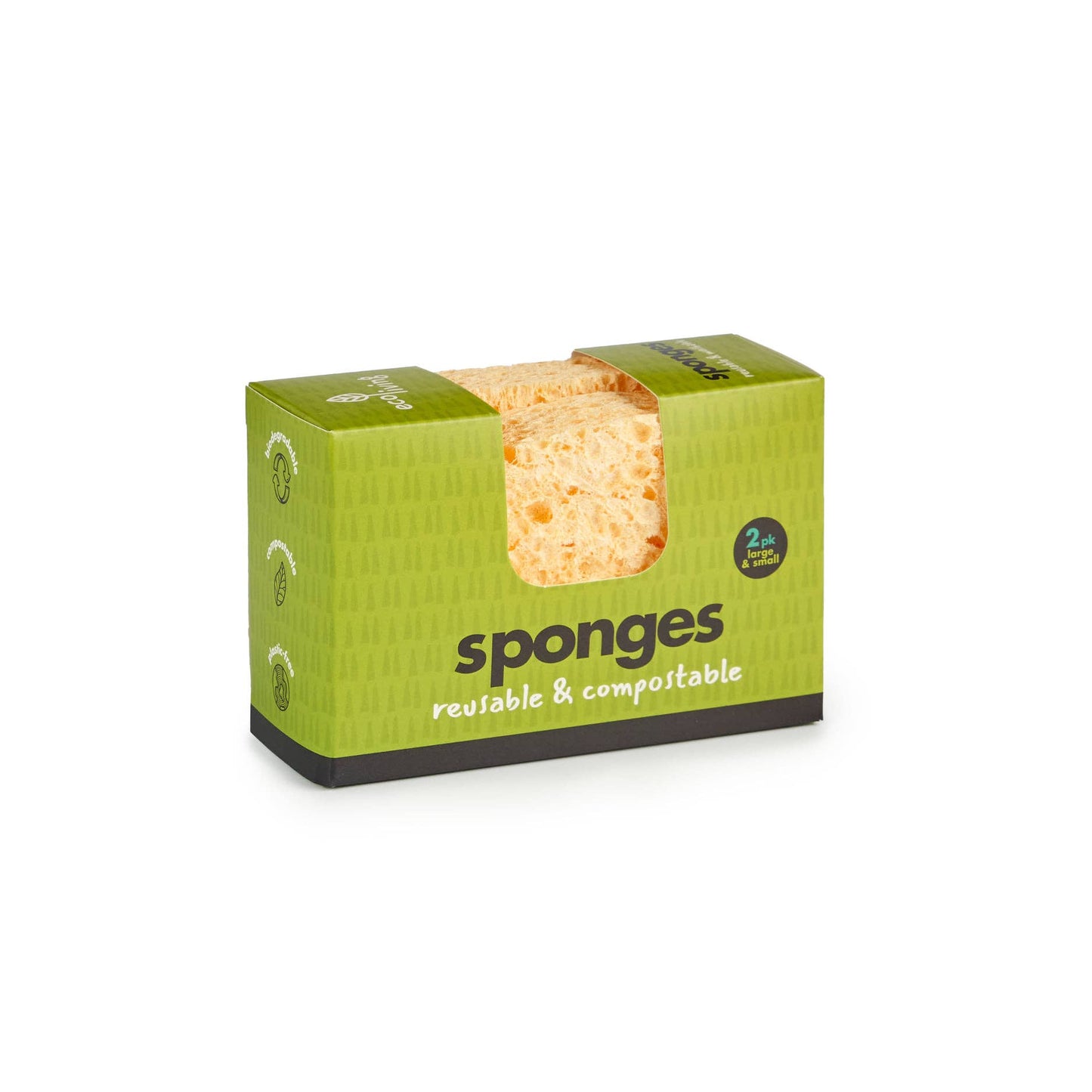 Compostable Sponge Wavy Duo - EcoLiving