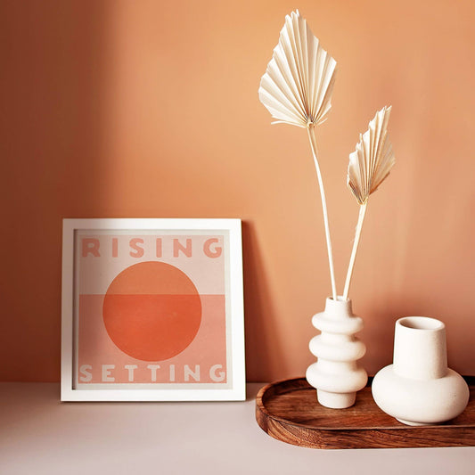 Rising Setting Art Print 12” x 12”