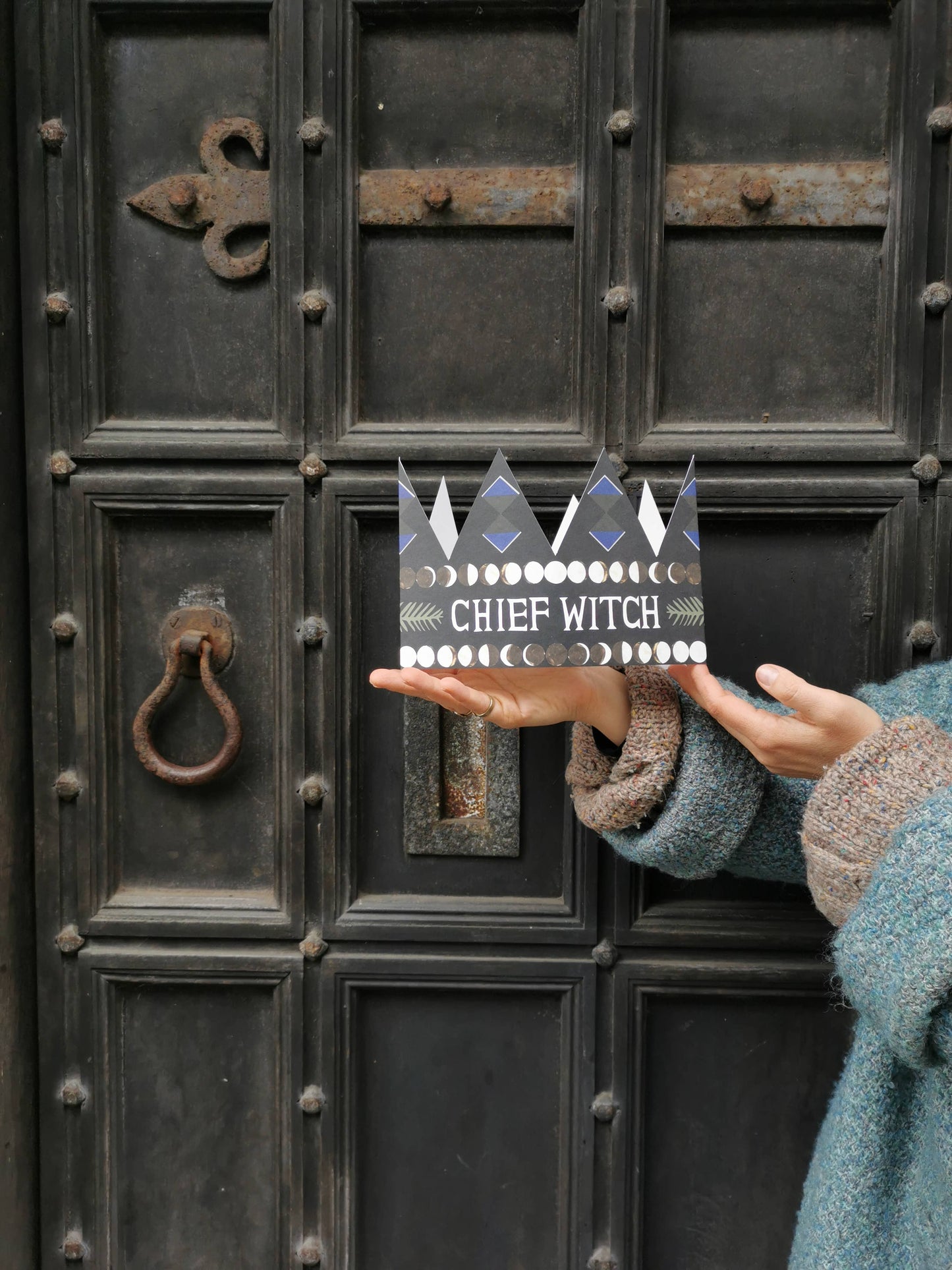 Chief Witch Party Hat Card