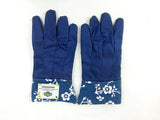 Blue Soft Garden Gloves - Medium