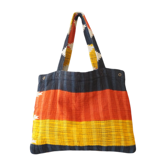 Goa Sunset Kantha Shoulder Bag