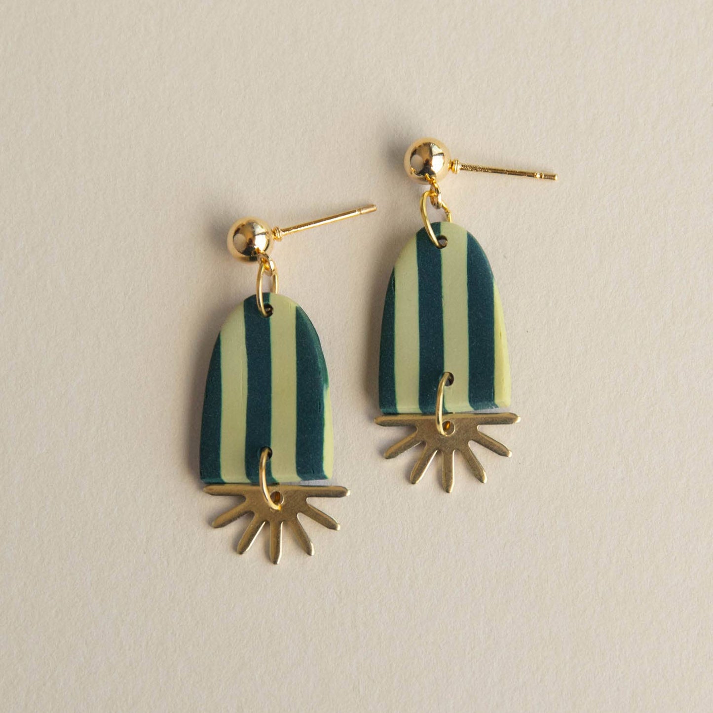 Sunny Stripe Drop Earrings