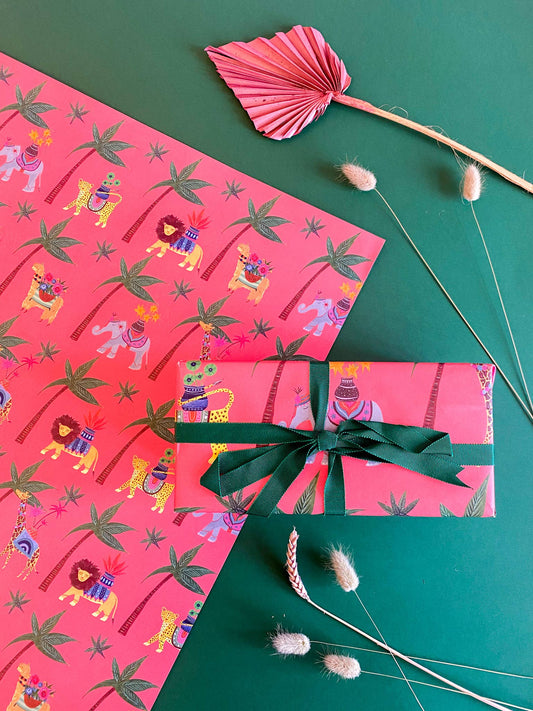 'Tropical Parade' Luxury Gift Wrapping Paper