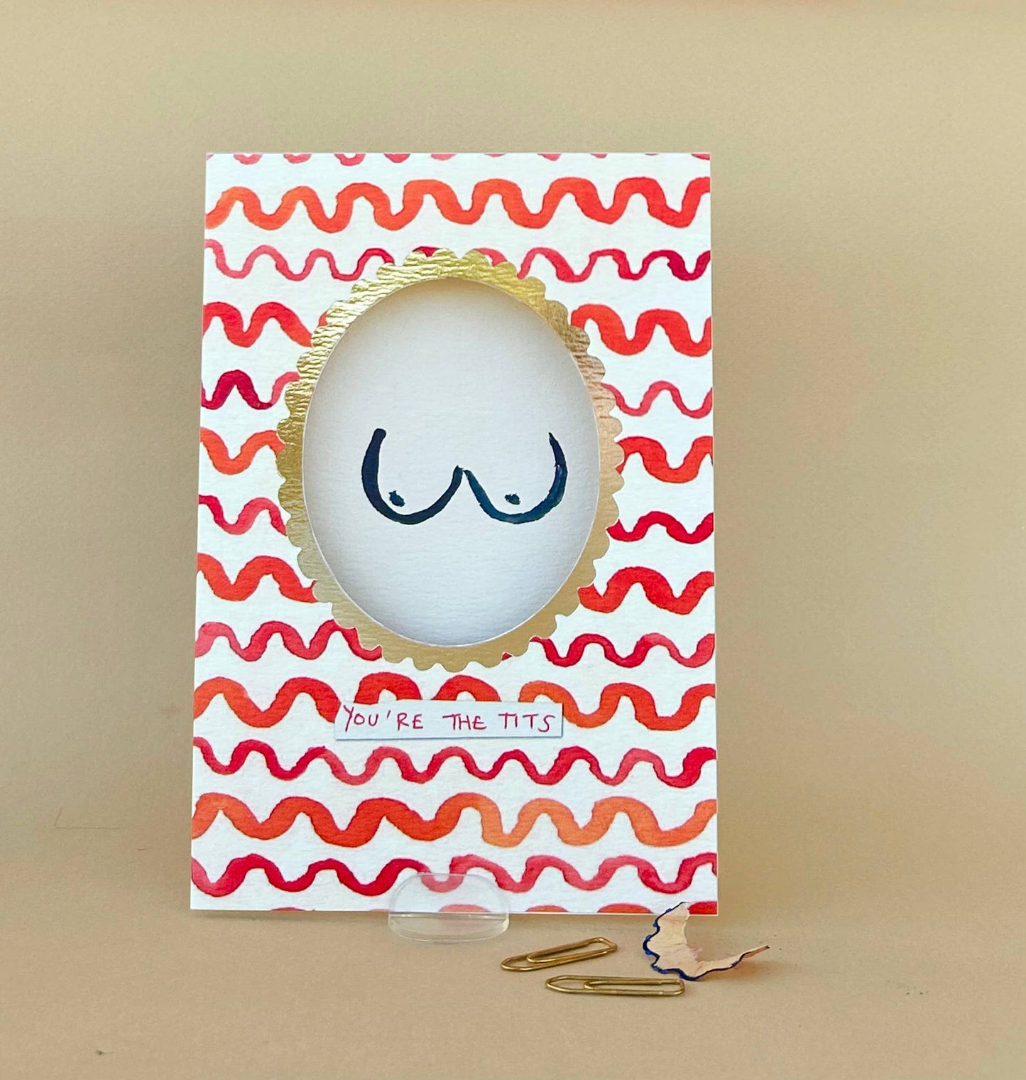 You're The Tits Greetings Card