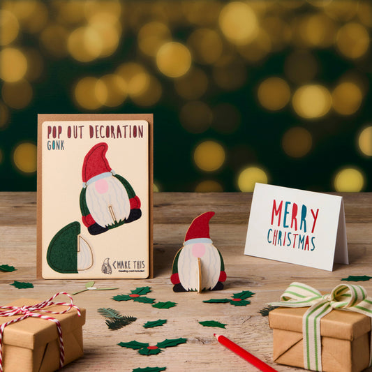 Pop Out Gonk Christmas Card