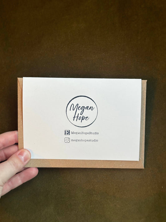 Dove Stamp Lino Christmas Card