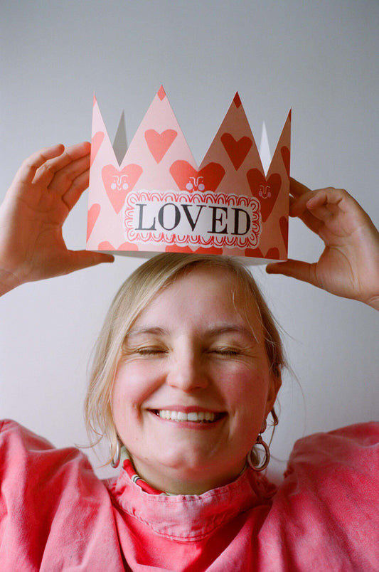 Loved ❤️ Party Hat Card