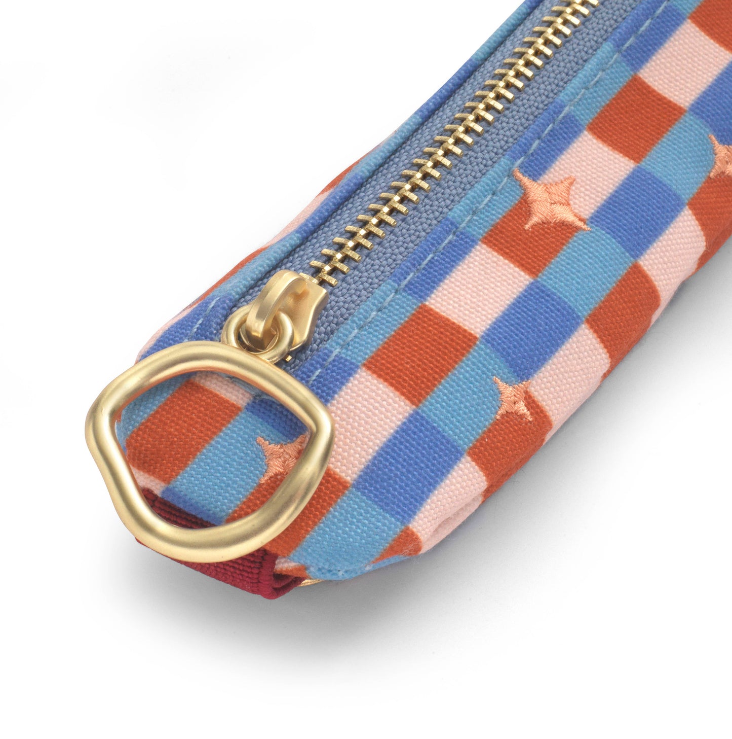 Checkered Elasticated Pen Pouch