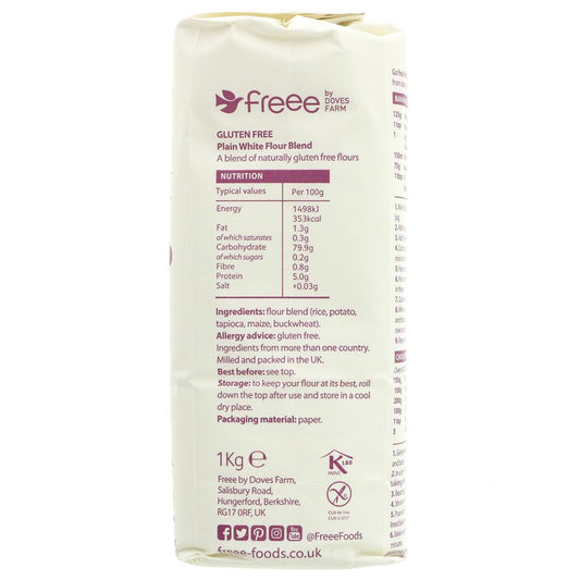 Gluten Free Plain White Flour - 1Kg - SW Coast Refills