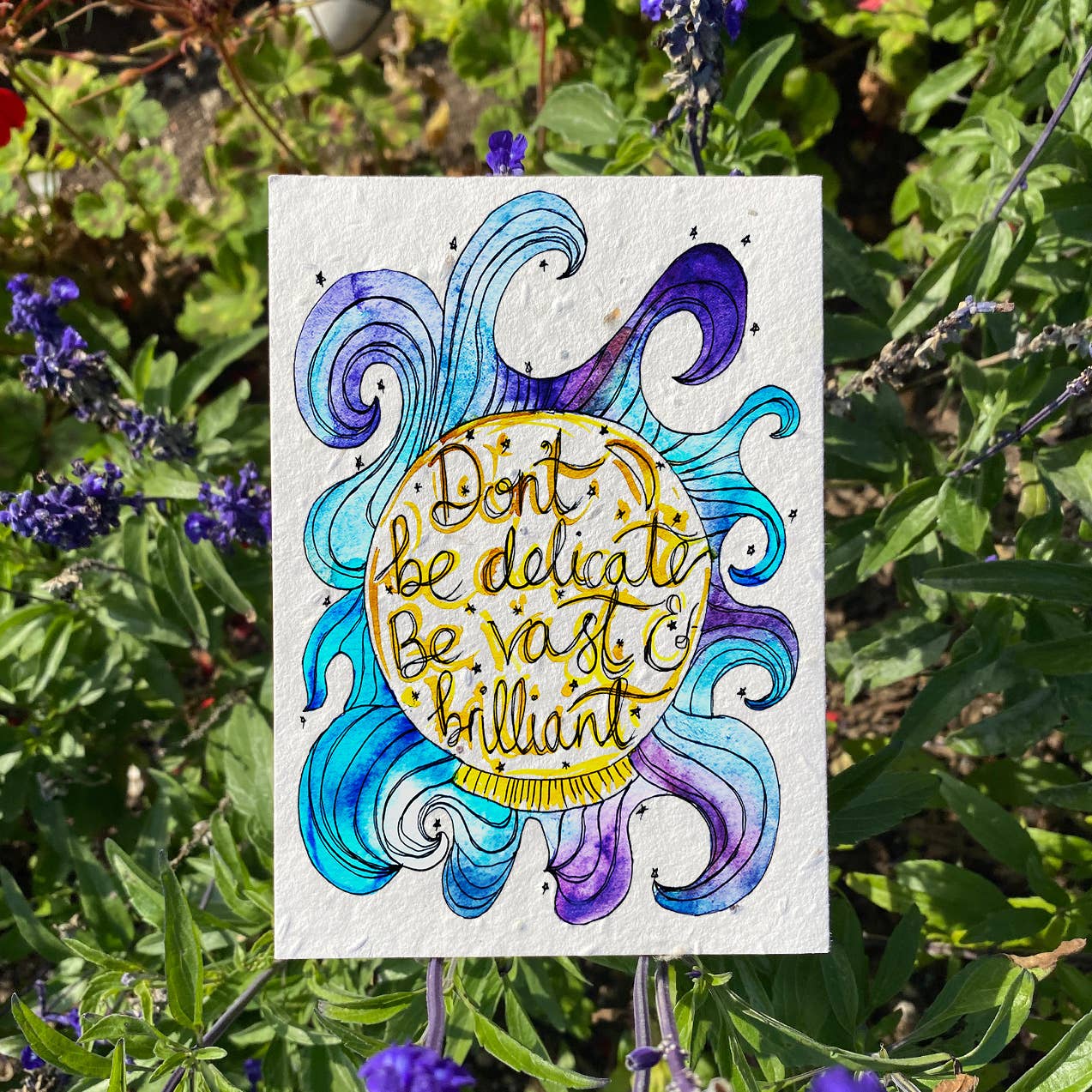 Vast & Brilliant Plantable Eco Friendly Greetings Card