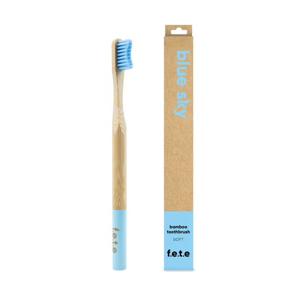 ‘Blue Sky’ Bamboo Toothbrush - Soft