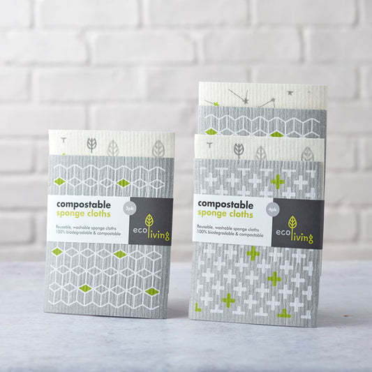 Compostable Sponge Cleaning Cloths - 2 pack - SW Coast Refills