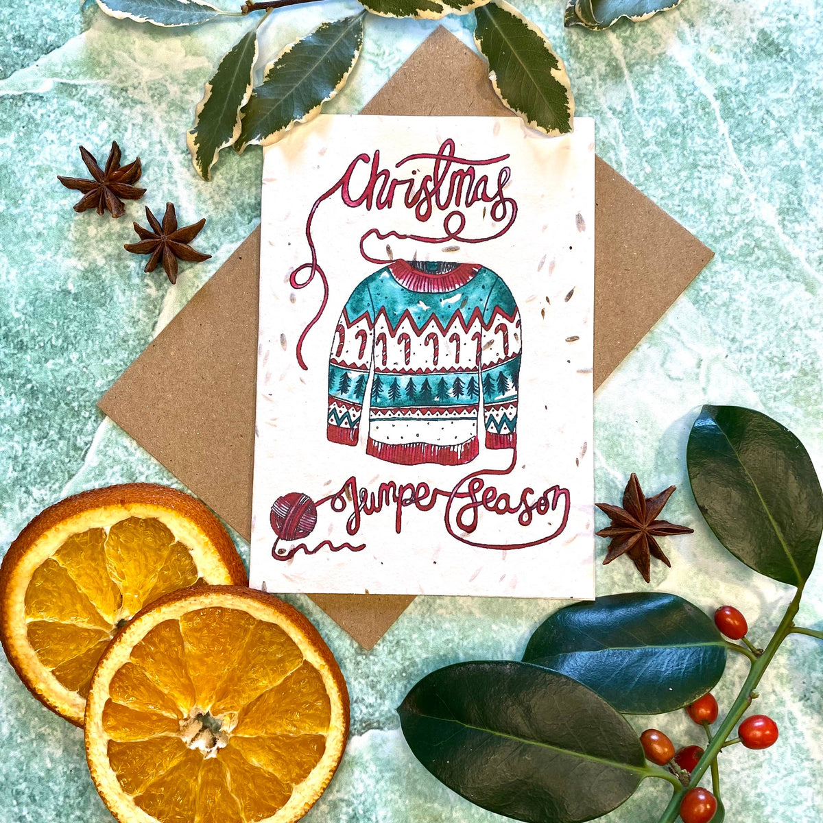 Christmas Jumper Season Plantable Christmas Card